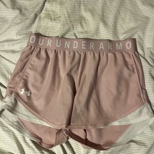 Under Armour Women's Light Pink Athletic Shorts